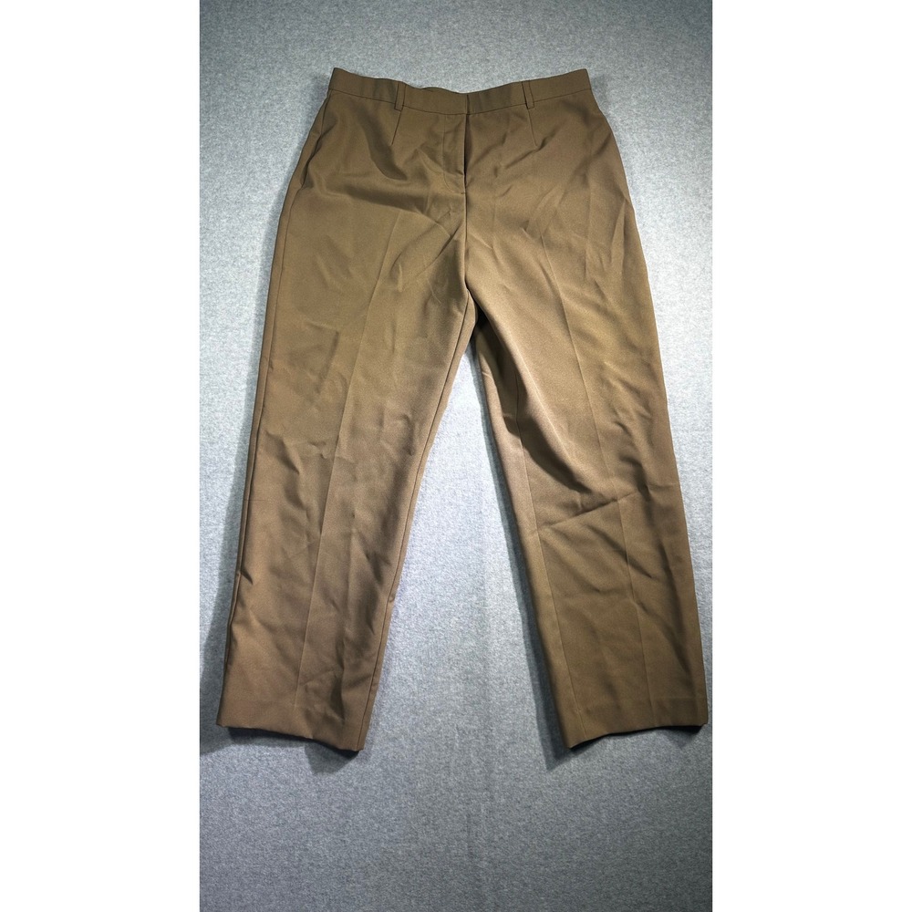 White Stag Petite Brown Birch Straight Leg Dress Pants Size 12P